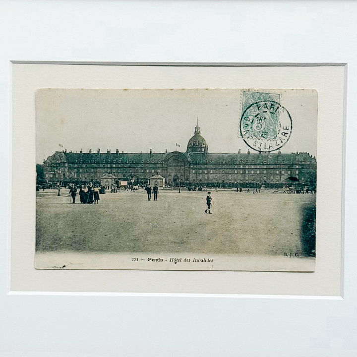 Curated Parisian Architecture & History Framed Postcard Collection