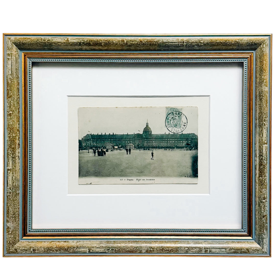 Curated Parisian Architecture & History Framed Postcard Collection