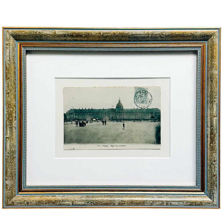 Curated Parisian Architecture & History Framed Postcard Collection