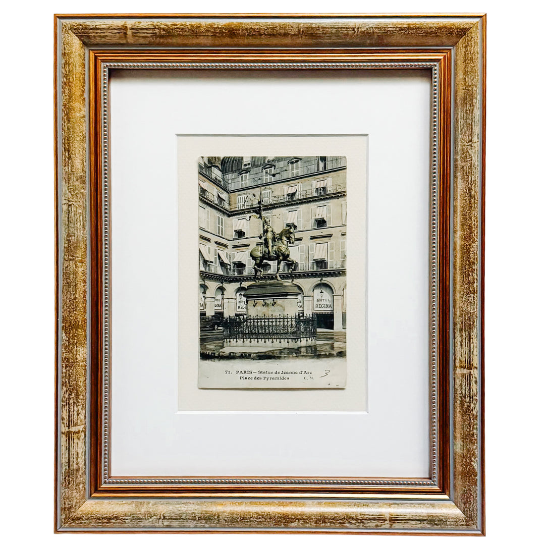 Curated Parisian Architecture & History Framed Postcard Collection
