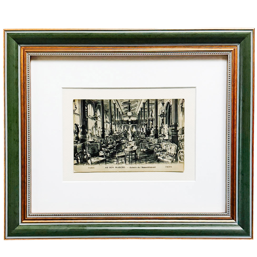 Curated Parisian Architecture & History Framed Postcard Collection