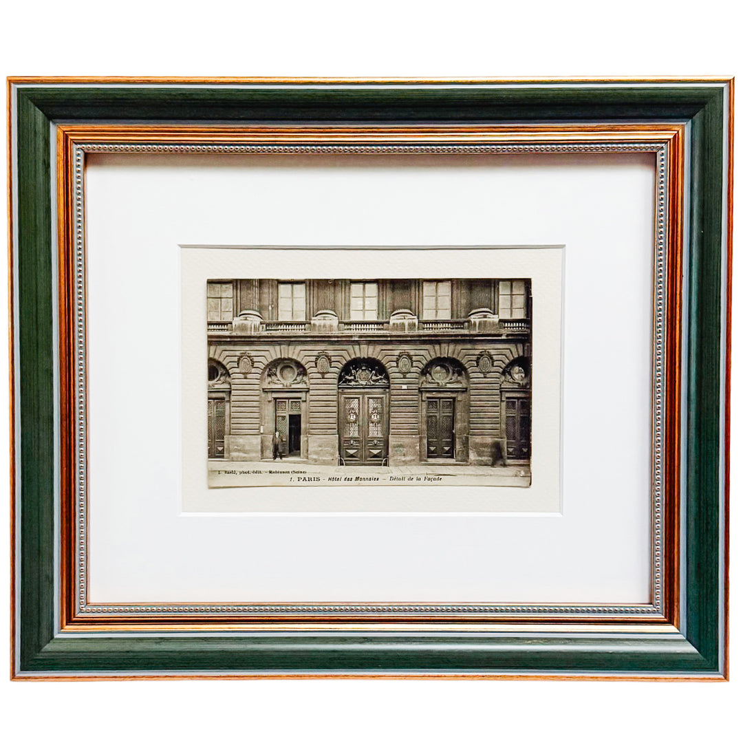 Curated Parisian Architecture & History Framed Postcard Collection