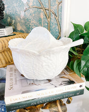 Portuguese White Cabbage Tureen With Ladle