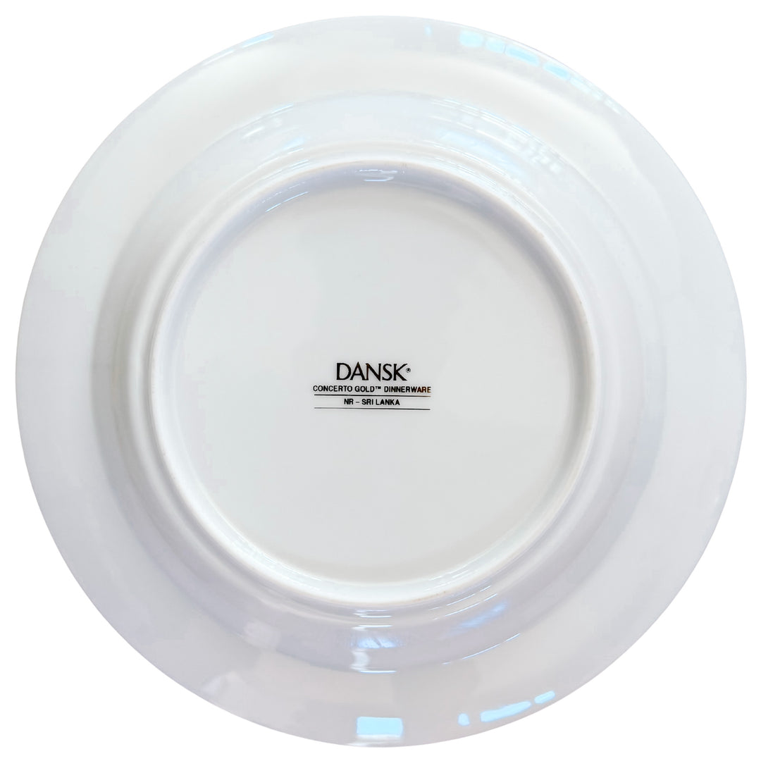 Dansk Concerto Gold Rim Soup Bowls, Set of 12
