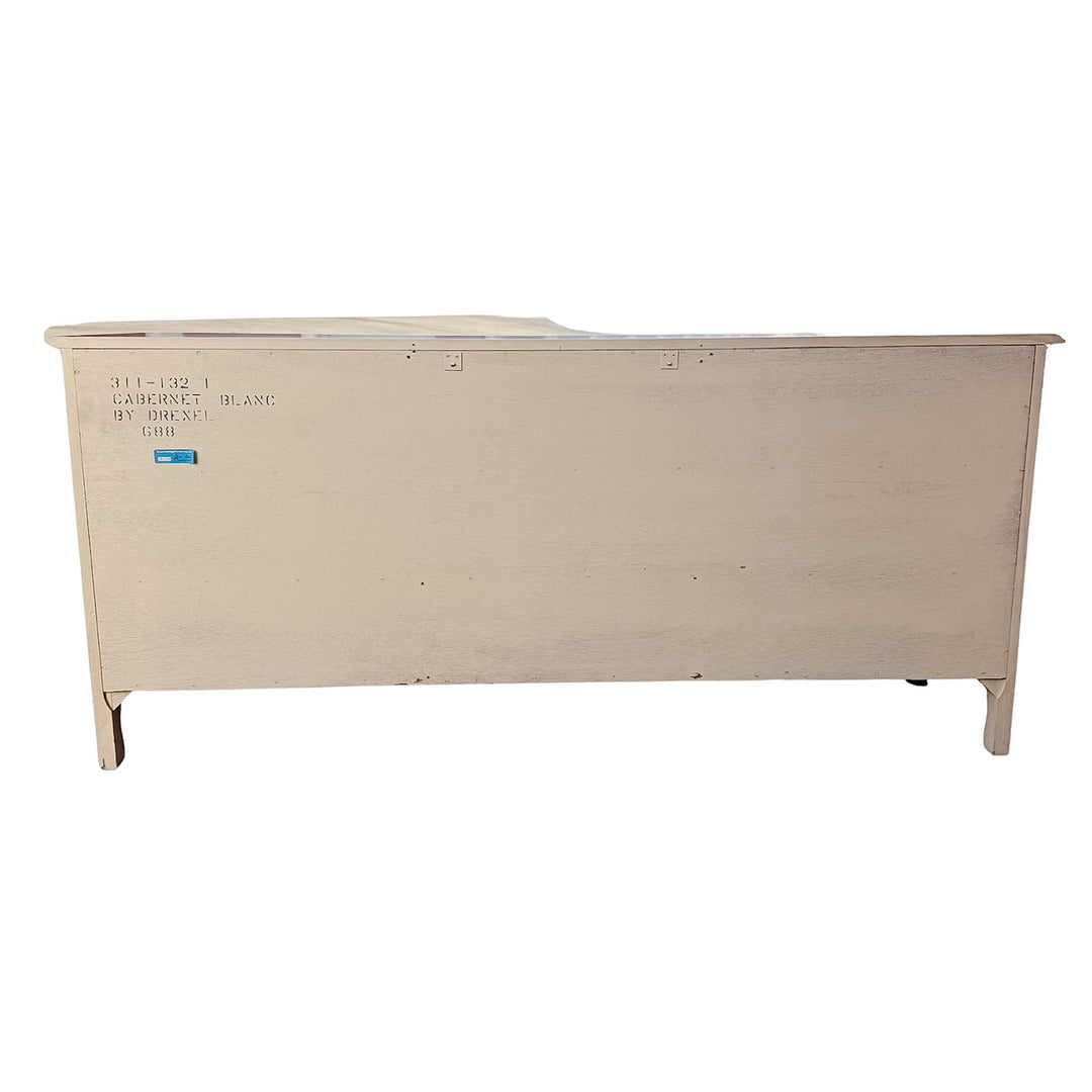 Drexel French Provincial Cabernet Blanc 9 Drawer Dresser  Credenza
