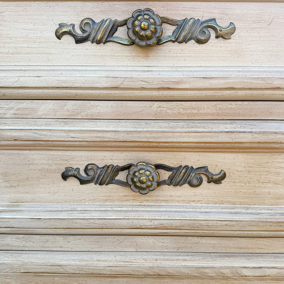 Drexel French Provincial Cabernet Blanc 9 Drawer Dresser  Credenza