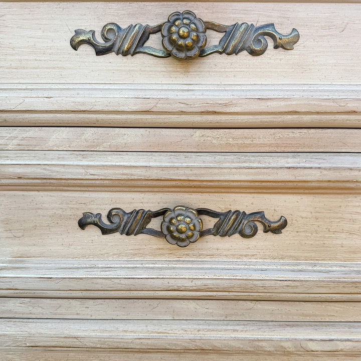 Drexel French Provincial Cabernet Blanc 9 Drawer Dresser  Credenza