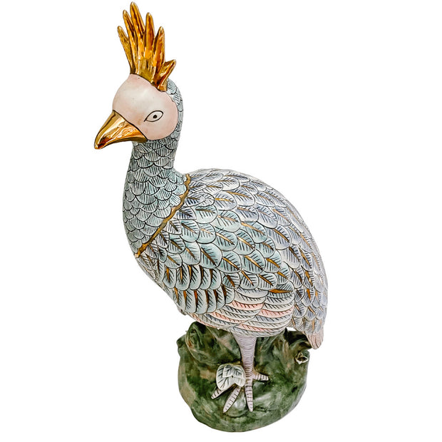 Large 17.5" Chinese Ceramic Perched Bird Figurine