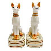 Vintage Pair Of Whippet Dog Bookends