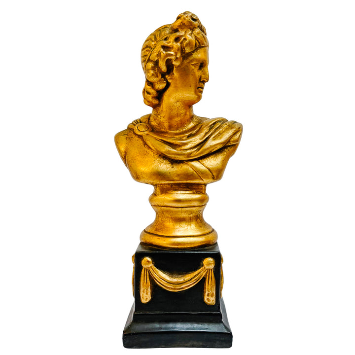 Empire Style Apollo & Diana Gilded Bust Bookends