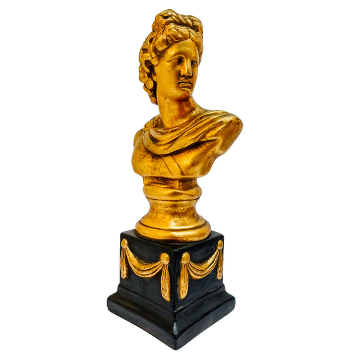 Empire Style Apollo & Diana Gilded Bust Bookends