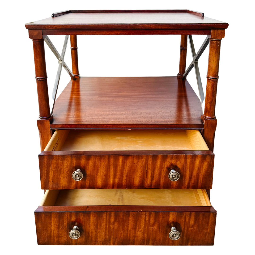 Ethan Allen Eugene Mahogany Night Tables or Nightstands