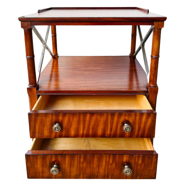 Ethan Allen Eugene Mahogany Night Tables or Nightstands