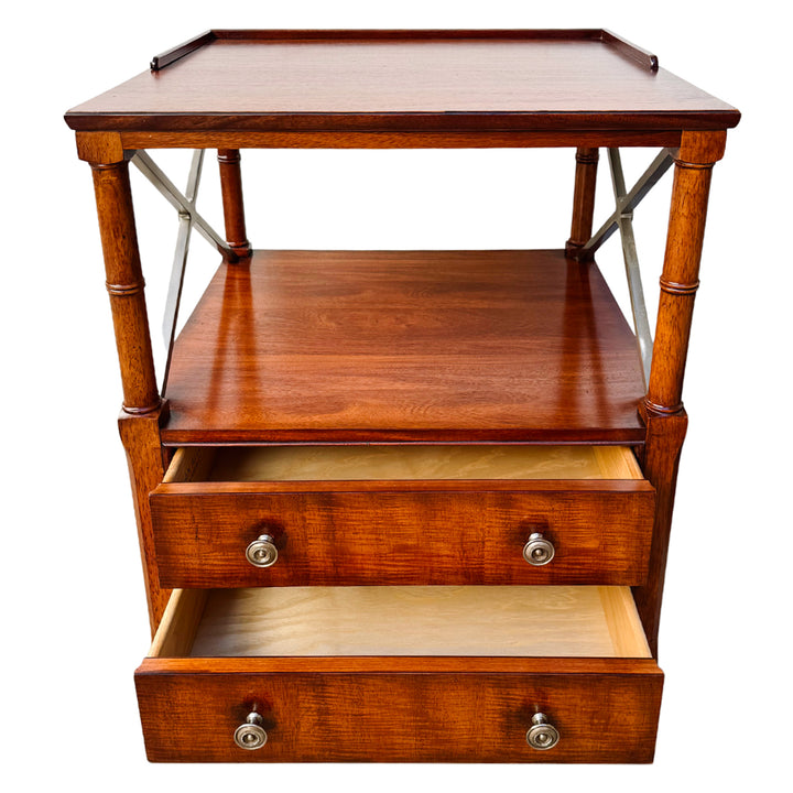 Ethan Allen Eugene Mahogany Night Tables or Nightstands
