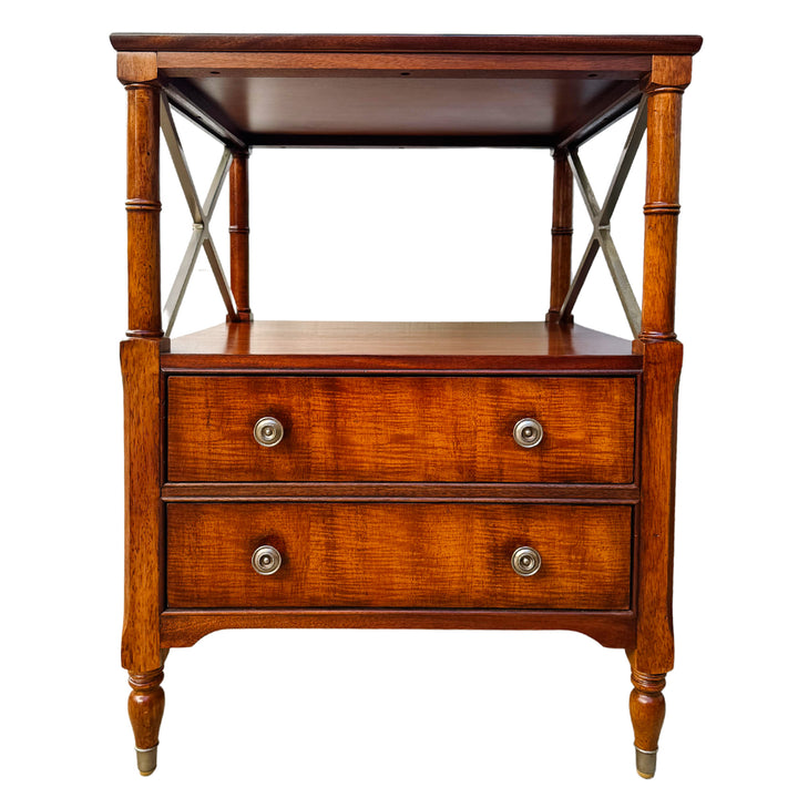 Ethan Allen Eugene Mahogany Night Tables or Nightstands