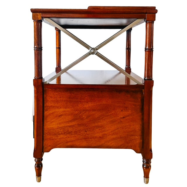 Pair of Ethan Allen Eugene Mahogany Night Tables or Nightstands