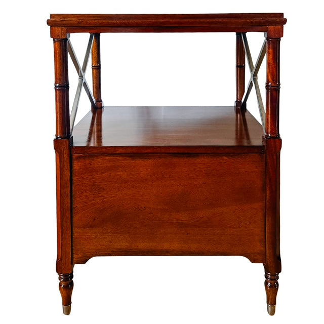 Pair of Ethan Allen Eugene Mahogany Night Tables or Nightstands