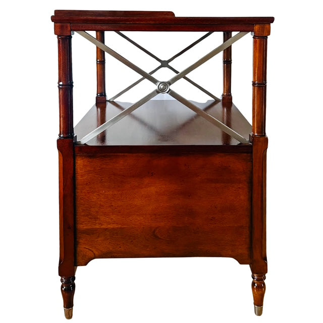 Pair of Ethan Allen Eugene Mahogany Night Tables or Nightstands