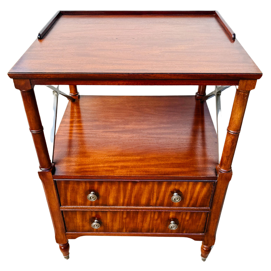 Ethan Allen Eugene Mahogany Night Tables or Nightstands