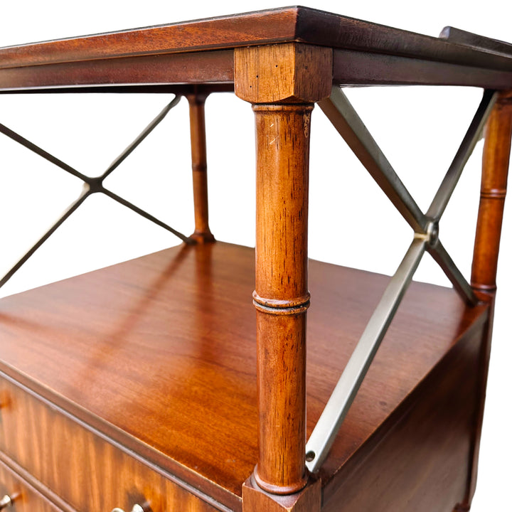 Ethan Allen Eugene Mahogany Night Tables or Nightstands