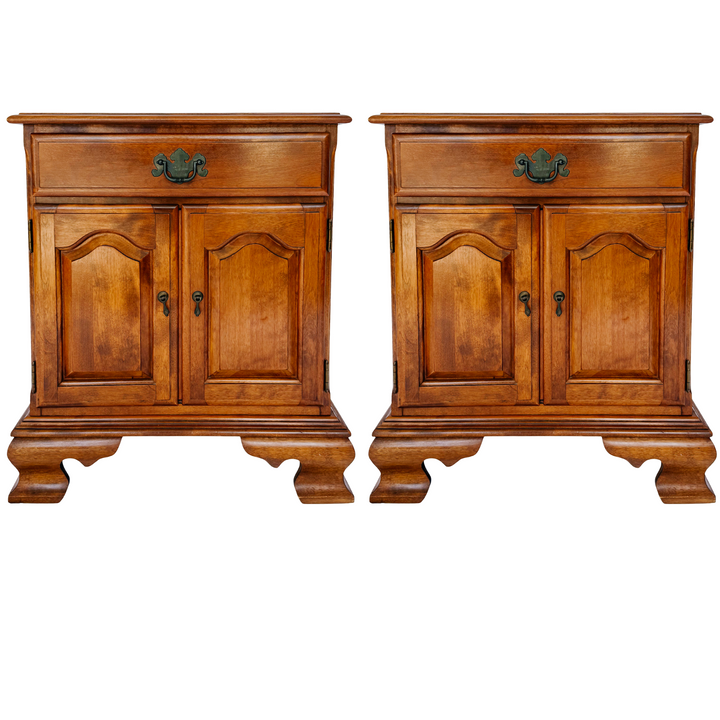 Ethan Allen by Baumritter American Queen Anne Nightstands