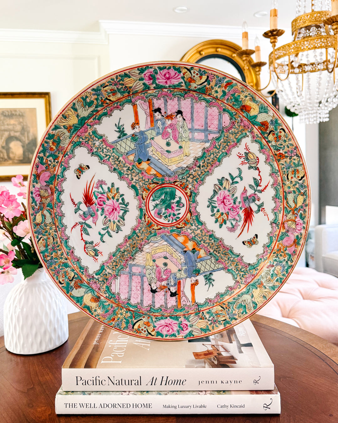 Extra Large Rose Medallion Charger