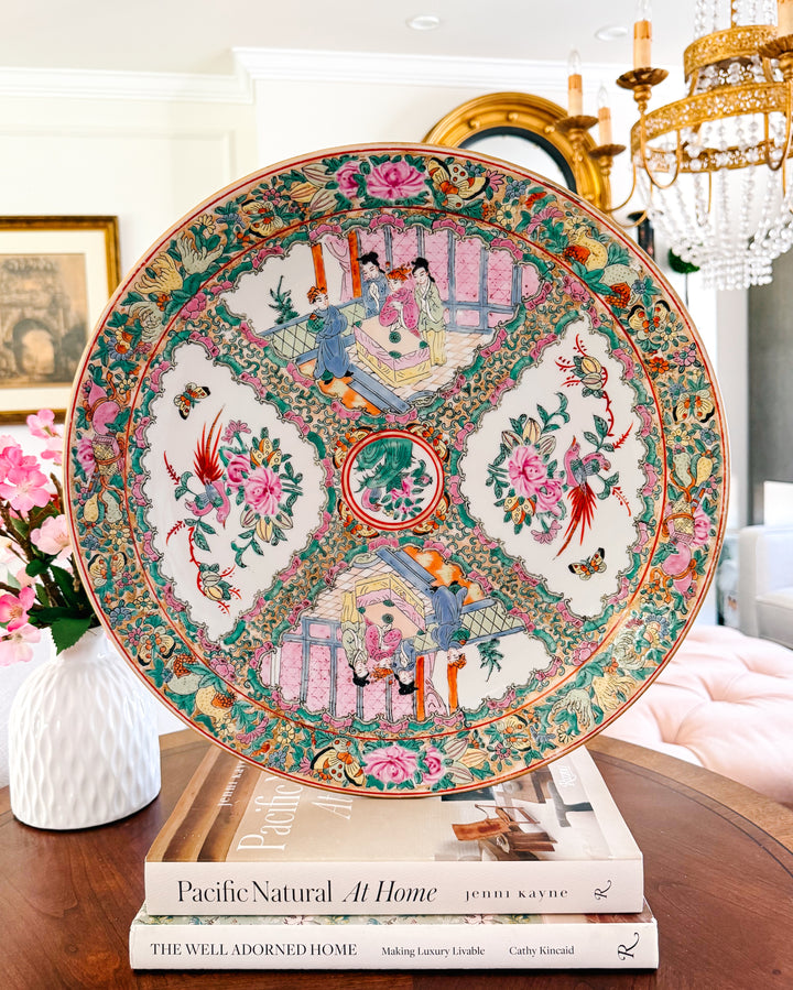 Extra Large Rose Medallion Charger
