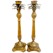 Extra Tall Brass Pineapple Candlesticks