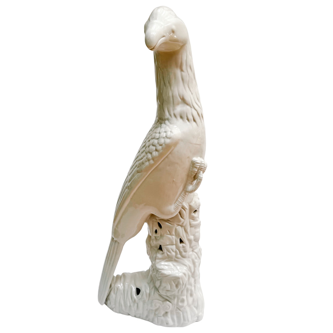 Vintage Mottahedeh Blanc De Chine Phoenix Bird Statue