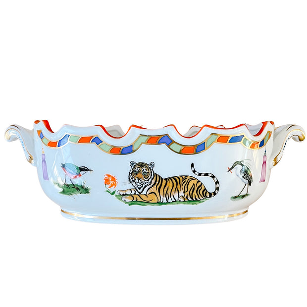 Vintage Lynn Chase Tiger Raj 12" Monteith Bowl