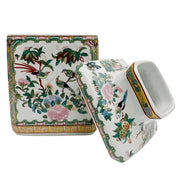 Famille Rose Ceramic Tissue Box Cover