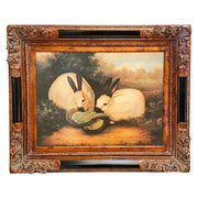 Framed Himalayan Rabbits Giclee Print
