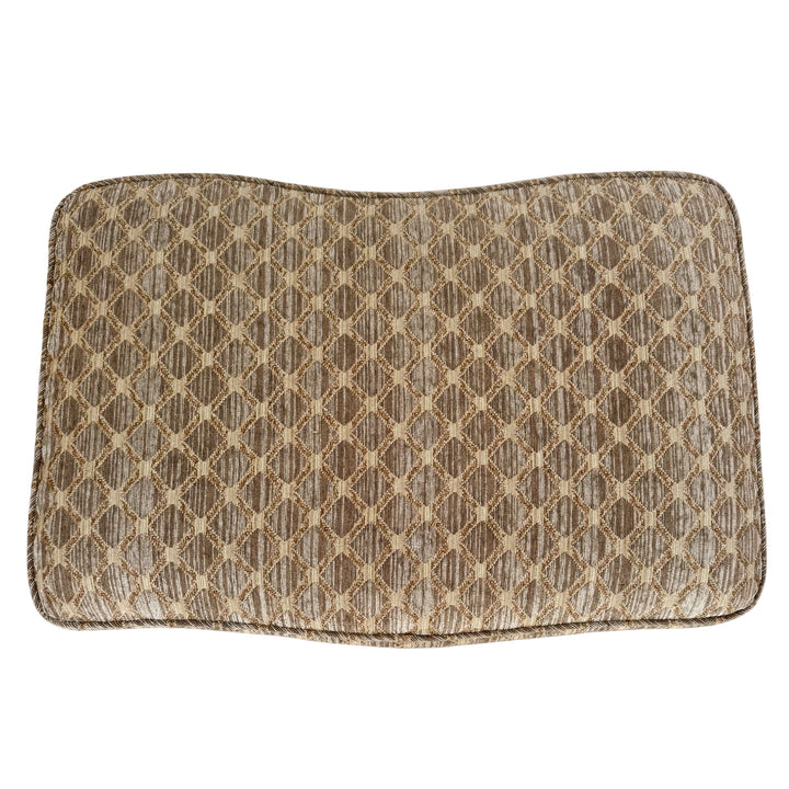 French Provincial Bergère Chair and Matching Ottoman Set