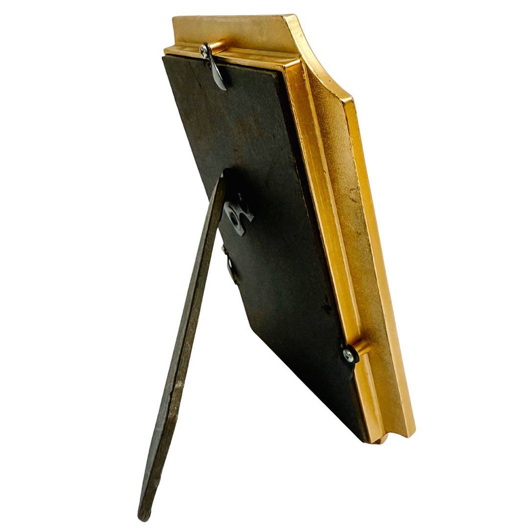 French Style Amber Guilloché Enamel Octagonal Photo Frames