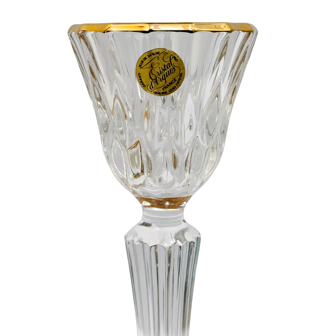 French Crystal Candlestick Holders by Cristal d'Arques-Durand