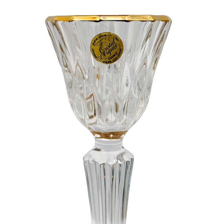 French Crystal Candlestick Holders by Cristal d'Arques-Durand