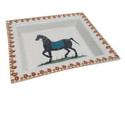 French Change Tray With a Horse in the Style of Hermès
