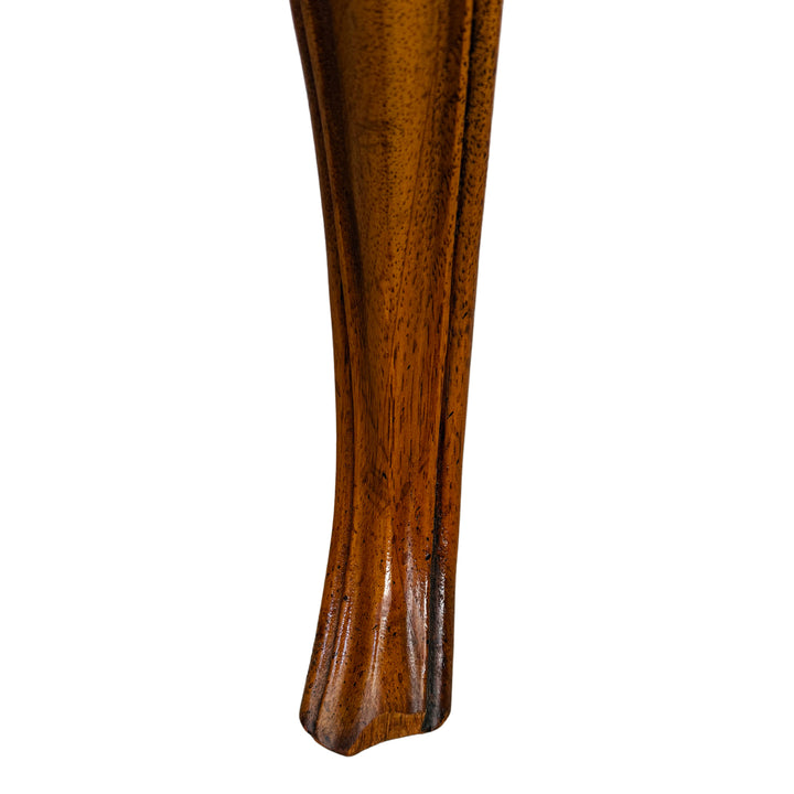 French Provincial Carved Oak End Tables / Low Nightstands by Drexel Heritage