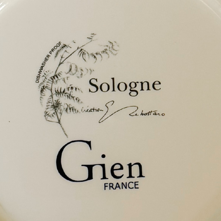Gien Sologne Faience Deer Dessert / Pie Plate