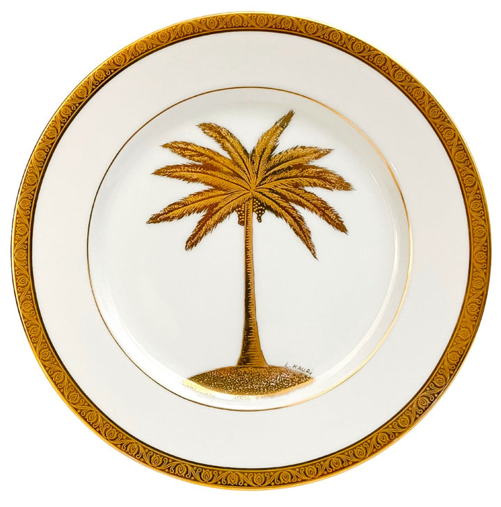Godinger_Vintage_Hollywood_Regency_Gold_Palm_Tree_Plates