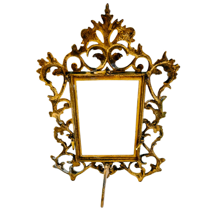 Gold Cast Iron Rococo Style Ornate Photo Frame