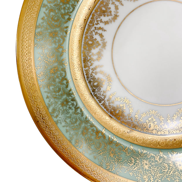 Gold Encrusted Edgerton Dinner Plates by Heinrich & Co Bavaria