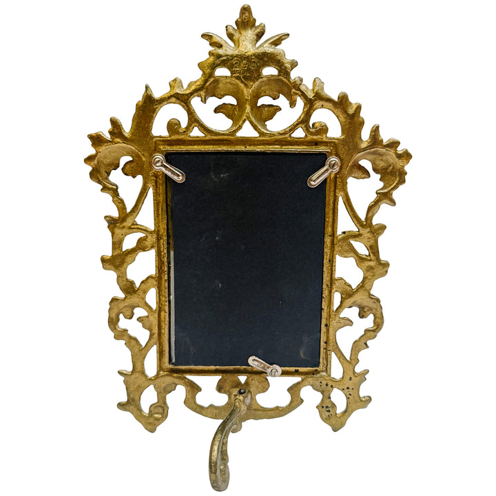 Gold Cast Iron Rococo Style Ornate Photo Frame