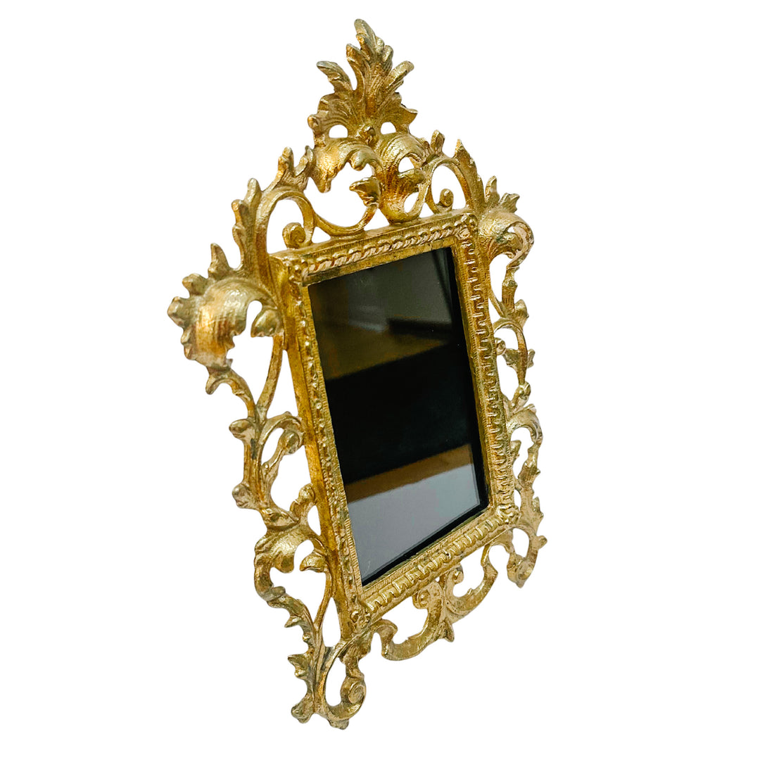 Gold Cast Iron Rococo Style Ornate Photo Frame