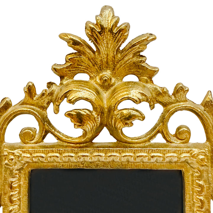 Gold Cast Iron Rococo Style Ornate Photo Frame