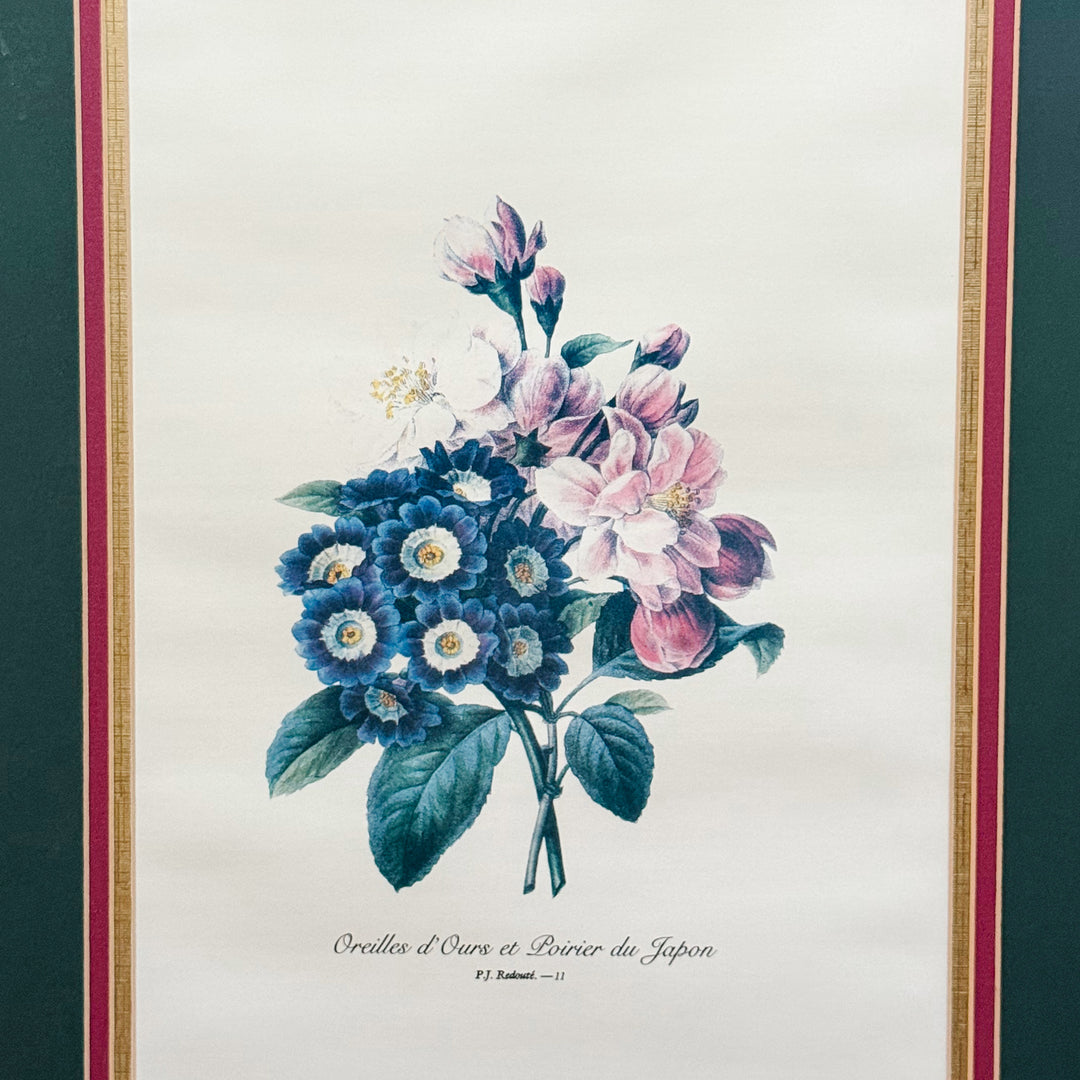 Grand Scale French Framed Botanical Set by Pierre-Joseph Redouté
