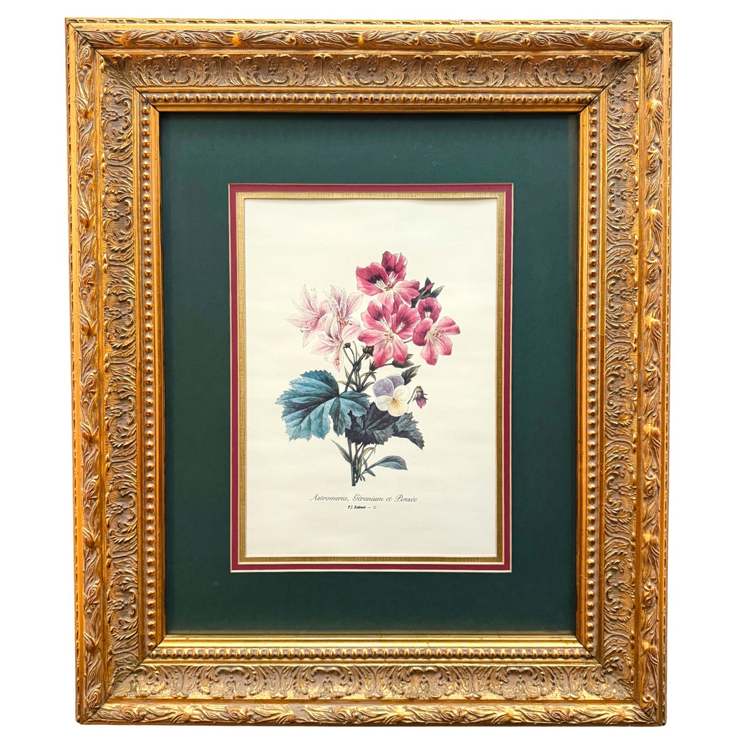Grand Scale French Framed Botanical Set by Pierre-Joseph Redouté