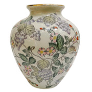 Grapes & Strawberries Chinoiserie Flower Vase