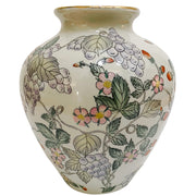 Grapes & Strawberries Chinoiserie Flower Vase