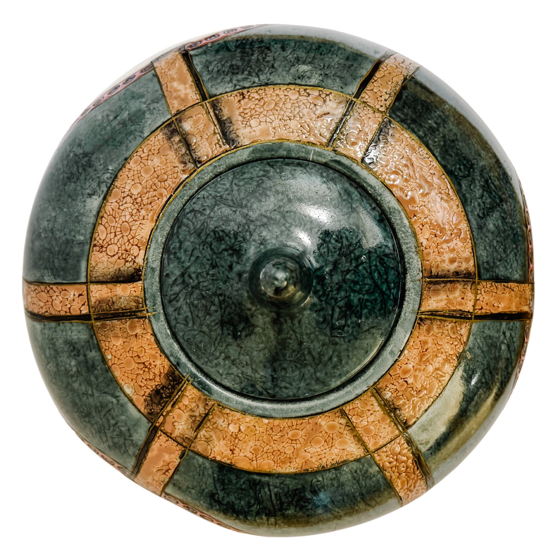 Hand-Painted Chinese Porcelain Equestrian Ginger Jar